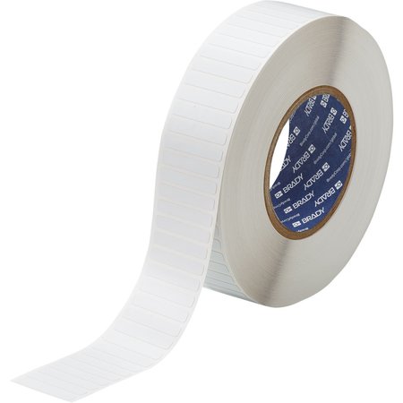 BRADY Laser Markable Glossy White Polyimide Labels 0.25 in H x 1.5 in W White 10000/RL LZR-45-732-10